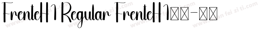 FrenteH1 Regular FrenteH1定期字体转换